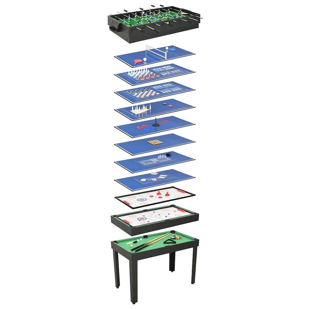 15-in-1 Multi Game Table 121x61x82 cm Black