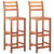 Bar Chairs 2 pcs Solid Acacia Wood