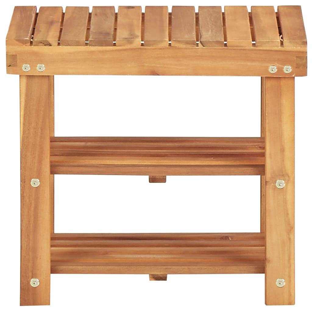 Shoe Rack 50x32x45 cm Solid Acacia Wood