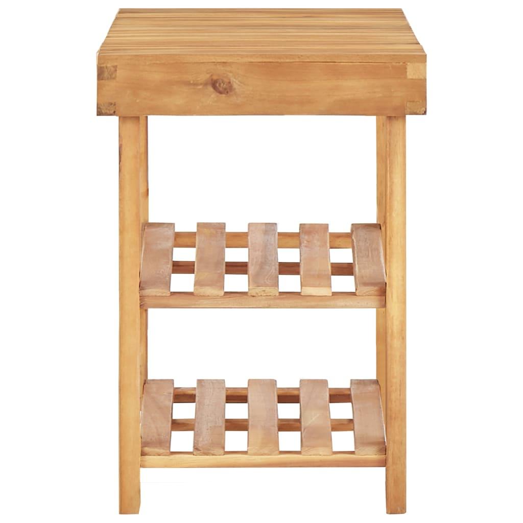 Shoe Rack 70x32x46 cm Solid Acacia Wood