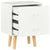 Bedside Cabinets 2 pcs White 40x30x50 cm Solid Pinewood