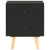 Bedside Cabinets 2 pcs Black 40x30x50 cm Solid Pinewood