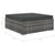 12 Piece Garden Lounge Set with Cushions Poly Rattan Grey