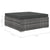 4 Piece Garden Lounge Set with Cushions Poly Rattan Grey