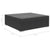 5 Piece Garden Lounge Set with Cushions Poly Rattan Black