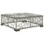 6 Piece Garden Lounge Set with Cushions Poly Rattan Grey