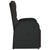 Reclining Garden Chair with Cushion Poly Rattan Black