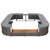 Square Spa Surround Grey 268 x 268 x 55 cm Poly Rattan