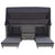 Extendable 3-Seater Sofa Bed with Roof Poly Rattan Grey
