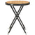 Tea Table Black 60 cm Poly Rattan and Solid Acacia Wood