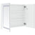 LED Bathroom Mirror Cabinet 80x12.2x68 cm