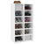 Shoe Rack White 54x34x100.5 cm Engineered Wood