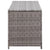 Garden Storage Box Grey 120x50x60 cm Poly Rattan