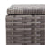 Garden Storage Box Grey 120x50x60 cm Poly Rattan