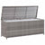 Garden Storage Box Grey 150x50x60 cm Poly Rattan