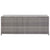 Garden Storage Box Grey 150x50x60 cm Poly Rattan