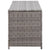 Garden Storage Box Grey 150x50x60 cm Poly Rattan