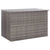 Garden Storage Box Grey 150x100x100 cm Poly Rattan