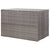 Garden Storage Box Grey 150x100x100 cm Poly Rattan