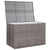 Garden Storage Box Grey 150x100x100 cm Poly Rattan