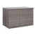 Garden Storage Box Grey 150x100x100 cm Poly Rattan