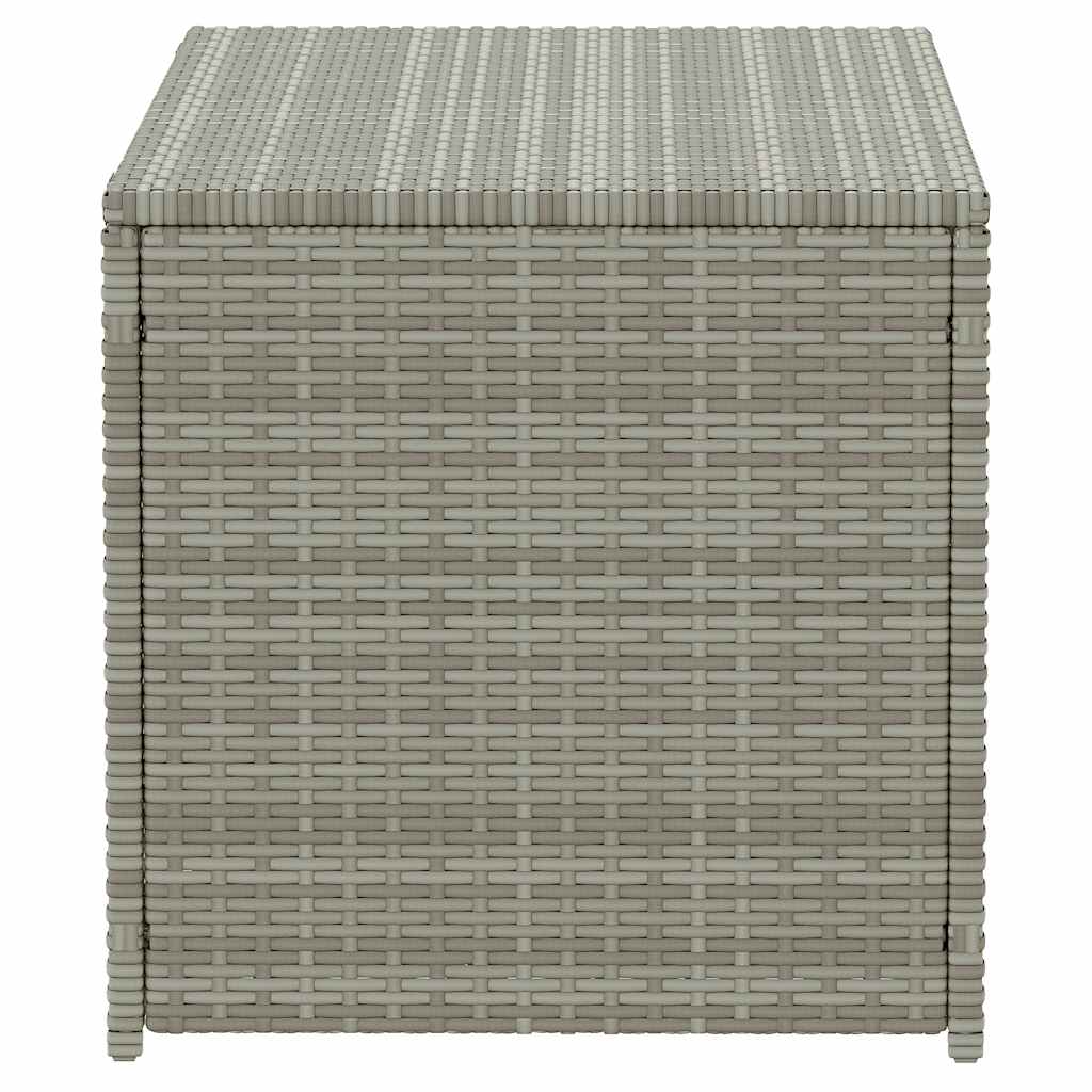 Garden Storage Box Poly Rattan 100x50x50 cm Grey