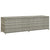 Garden Storage Box Poly Rattan 200x50x60 cm Grey