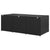 Garden Storage Box Poly Rattan 180x90x70 cm Black