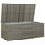Garden Storage Box Poly Rattan 180x90x70 cm Grey