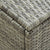 Garden Storage Box Poly Rattan 180x90x70 cm Grey