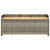 Garden Storage Bench 120 cm Poly Rattan Grey