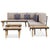 7-Seater Garden Lounge Set with Cushions Solid Acacia Wood Brown