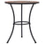 Mosaic Bistro Table Orange/Grey 60cm Ceramic