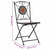 Mosaic Bistro Chairs 2 pcs Orange/Grey