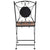 Mosaic Bistro Chairs 2 pcs Orange/Grey