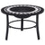 Mosaic Fire Pit Black and White 68cm Ceramic