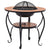Mosaic Fire Pit Table Terracotta 68 cm Ceramic