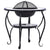 Mosaic Fire Pit Table Blue and White 68 cm Ceramic