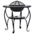 Mosaic Fire Pit Table Black and White 68 cm Ceramic