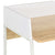 Desk White and Oak 90x60x88 cm