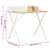 Desk White and Natural 80x50x84 cm