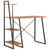 Desk with Shelving Unit Black and Brown 102x50x117 cm