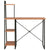 Desk with Shelving Unit Black and Brown 102x50x117 cm
