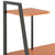 Desk with Shelving Unit Black and Brown 102x50x117 cm