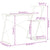 Desk with Shelf White 116x50x93 cm