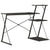 Desk with Shelf Black 116x50x93 cm