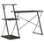 Desk with Shelf Black 116x50x93 cm