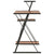 Desk with Shelf Black and Brown 116x50x93 cm