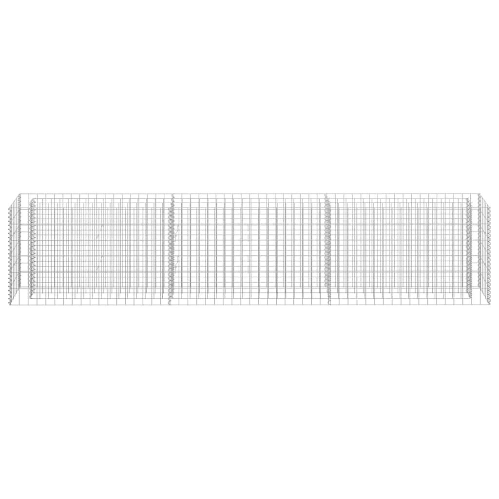 Gabion Raised Bed Galvanised Steel 270x30x60 cm