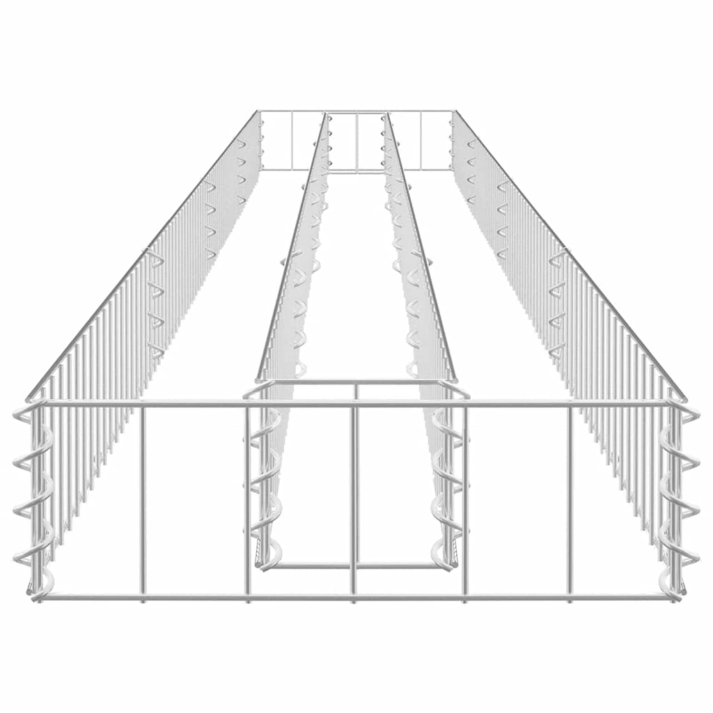 Gabion Raised Bed Galvanised Steel 360x30x10 cm